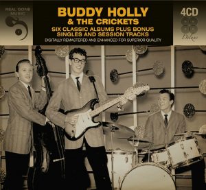 Album cover, Buddy Holly & the Crickets, Six Classic Albums plus Singles and Session Tracks. Released on the Real Gone Music Company label.